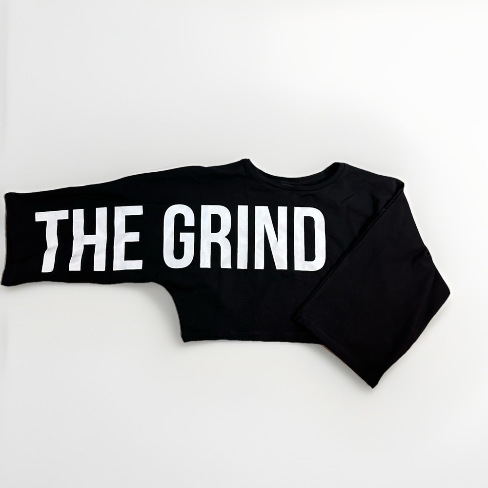 Understand The‎ Grind Cropped Terry Workout Cover Up Top Black Norman Powell S